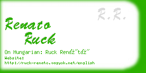renato ruck business card